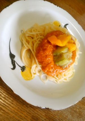 トマトソースの冷製パスタ-レシピのメイン写真