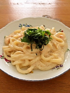 たらこ豆乳クリームうどん-レシピのメイン写真