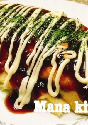 【簡単】ヘルシーキャベツのお好み焼き風♡-レシピのメイン写真