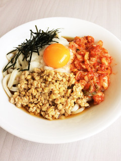 簡単♪さっぱり*納豆キムおろしうどん☆-レシピのメイン写真