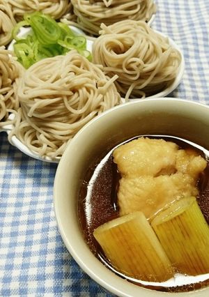 ヤマキ基本のだし　鶏むね肉のつけ蕎麦-レシピのメイン写真