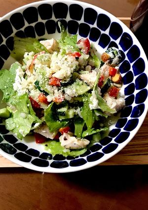 お腹いっぱいになる、大麦サラダご飯-レシピのメイン写真