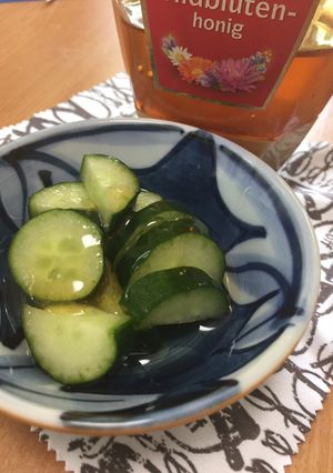 キュウリに蜂蜜かけるとメロン味って本当？-レシピのメイン写真
