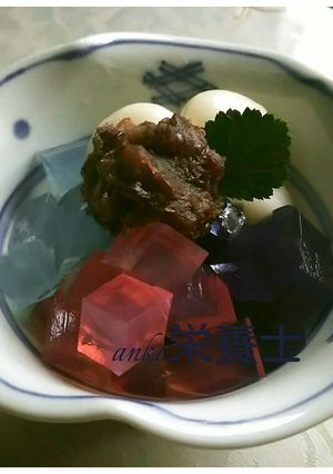 ★簡単絶品本格的♪紫陽花 白玉あんみつ-レシピのメイン写真