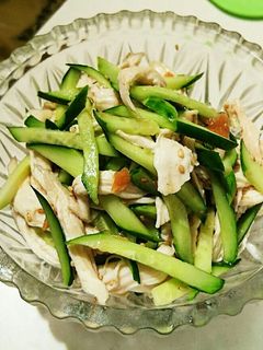 蒸し鶏と胡瓜の梅和え-レシピのメイン写真
