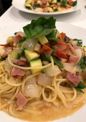 野菜たっぷりオイルパスタ-レシピのメイン写真