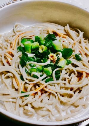 2分で出来るビシソワーズ風冷製ピリ辛蕎麦-レシピのメイン写真