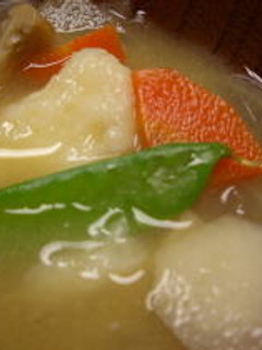 大和芋の野菜たっぷりみそしる-レシピのメイン写真