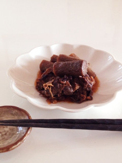 圧力鍋で ごぼうと牛肉煮-レシピのメイン写真