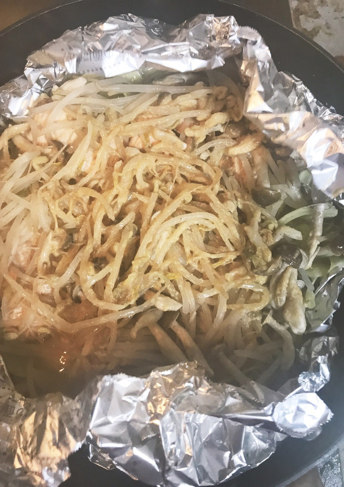 鮭と野菜の味噌マヨホイル蒸し-レシピのメイン写真