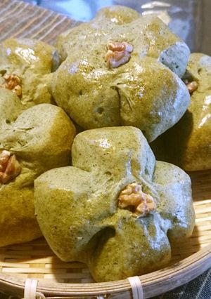 スペルト小麦の蓬生パン(*^^*)-レシピのメイン写真
