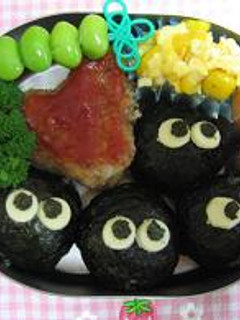 となりのトトロ まっくろくろすけ弁当-レシピのメイン写真