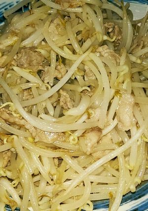 豚もやし炒め（豚肉ひき肉炒め）-レシピのメイン写真