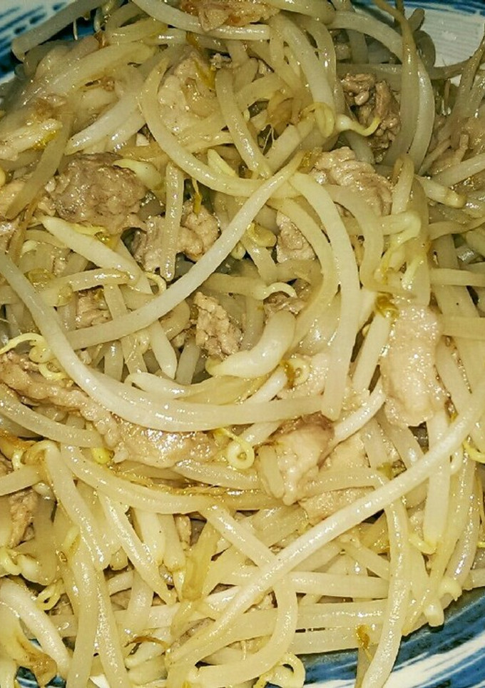 豚もやし炒め（豚肉ひき肉炒め）-レシピのメイン写真