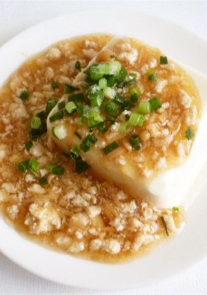 豆腐なめ茸そぼろあんかけ-レシピのメイン写真