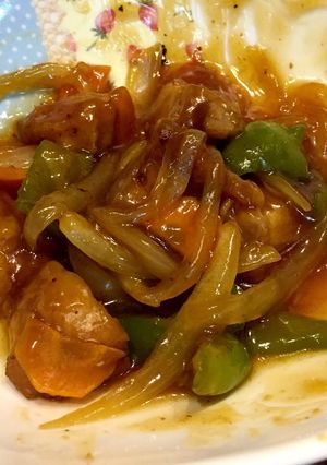 からあげと野菜の甘酢たれ炒め-レシピのメイン写真