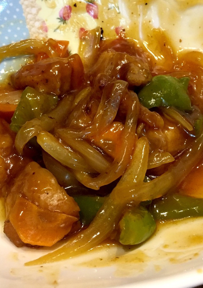 からあげと野菜の甘酢たれ炒め-レシピのメイン写真