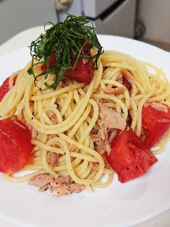 トマトとツナの冷製パスタ-レシピのメイン写真
