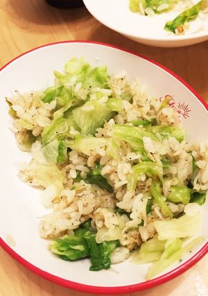 しらすとレタスチャーハン(卵なし)-レシピのメイン写真