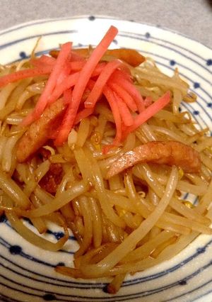 給料前に！もやしの【焼きそばソース】炒め-レシピのメイン写真