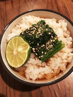 クレソンおひたしの冷たい出汁茶漬け-レシピのメイン写真