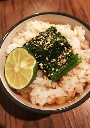 クレソンおひたしの冷たい出汁茶漬け-レシピのメイン写真