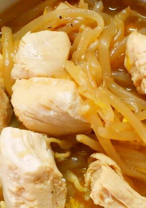 もやしと鶏ささみのガーリックペッパー煮！-レシピのメイン写真