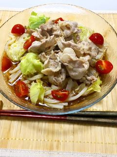 烏龍茶でさっぱり豚しゃぶ冷やしうどん★-レシピのメイン写真