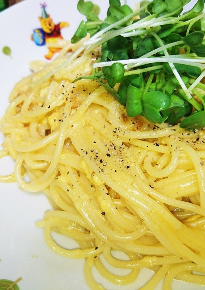 とろ～りたまごのやみつきパスタ-レシピのメイン写真