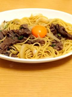 すき焼き風パスタ-レシピのメイン写真