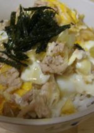 簡単！鶏挽き肉で親子丼-レシピのメイン写真