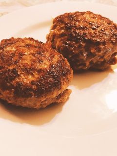 簡単! 牛肉100% ハンバーグ-レシピのメイン写真