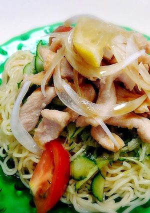 冷やし中華用ハムより美味な鶏胸肉の作り方-レシピのメイン写真