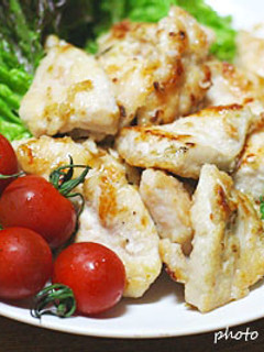 超簡単♪鶏むね肉の柚子胡椒焼き-レシピのメイン写真