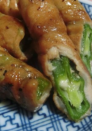 オクラの豚肉巻き-レシピのメイン写真