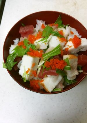 はんぺん海鮮丼-レシピのメイン写真