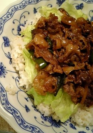 ♪ガッツリ牛肉ガーリックライス♪-レシピのメイン写真