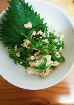 改良♪膵炎＆肝機能に優しい鶏そぼろ丼♪-レシピのメイン写真