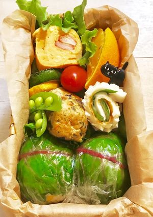 スイスチャードのおにぎり☆お弁当-レシピのメイン写真