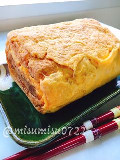 マヨネーズ入りふんわりしっとり厚焼き卵-レシピのメイン写真