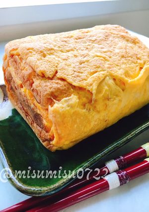 マヨネーズ入りふんわりしっとり厚焼き卵-レシピのメイン写真