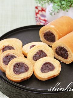 卵焼き器で簡単*あんこ入りバウムクーヘン-レシピのメイン写真