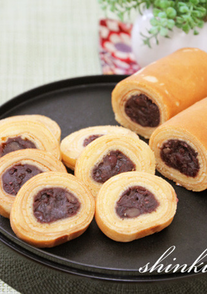 卵焼き器で簡単＊あんこ入りバウムクーヘン-レシピのメイン写真