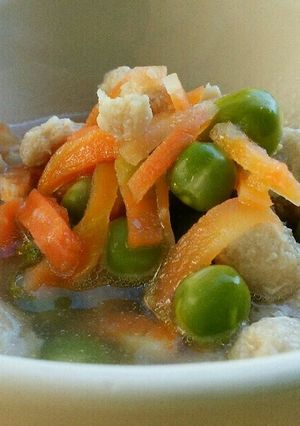 犬ごはん 鶏肉とエンドウ豆のスープ-レシピのメイン写真
