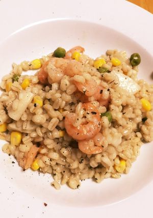 もち麦エビピラフ-レシピのメイン写真