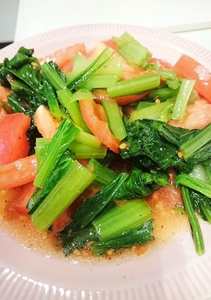 トマトと小松菜のイタリアンサラダ-レシピのメイン写真