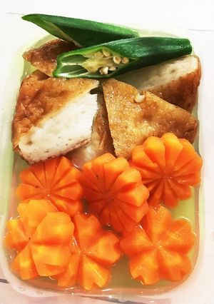 さつま揚げと花人参の煮物♧-レシピのメイン写真