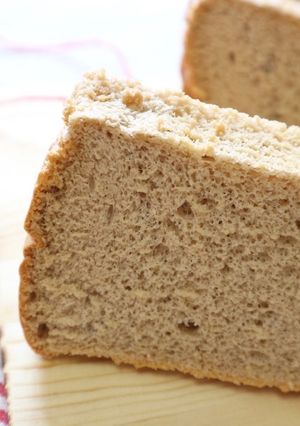 ふわふわほうじ茶シフォンケーキ-レシピのメイン写真