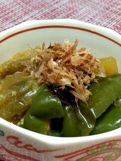 なすびとピーマンの焼き浸し-レシピのメイン写真