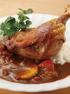 鴨のコンフィカレー パクチー添え-レシピのメイン写真